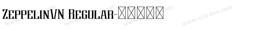 ZeppelinVN Regular字体转换
